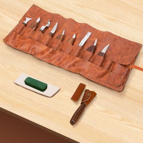 IMYMEE Wood Carving Tools Deluxe-Whittling Knife,Wood Carving Kit,Wood Whittling Kit for Beginners,Spoon Carving Kit,Woodworking Tools Set Large Wood Carving Knife Set - Image 4
