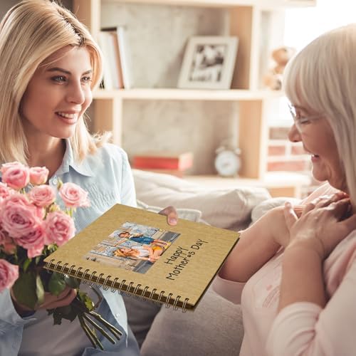Scrapbook Photo Album 10"x10" 50 Sheets 100 Pages Hardcover Kraft Paper - Image 6
