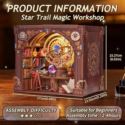 Book Nook Kit, Simple Booknook Bookend, Miniature Dollhouse House Kit - Image 2