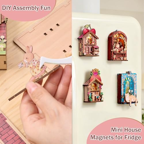 3D Puzzle Fridge Magnet,Decorative Refrigerator Magnet with LED Light - Image 4