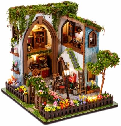 Spilay DIY Miniature House Kit for Adults, Garden Dollhouse Building Kit by SpilayDIYDollhouseMiniature