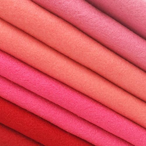 4pcs Thick 1.4mm Soft Felt Fabric Sheet Assorted Color Felt Pack DIY Craft Sewing Squares Nonwoven Patchwork (92x90cm Pink) - Image 4