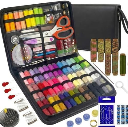 Forypretty Sewing Kit for Adults, 304 PCS Needle and Thread Kit with Tailor Scissors and Accessories, 50 XL Thread Spools, Travel Sewing Kit for Beginners, PU Leather, Gift for Mom Grandma by Forypretty