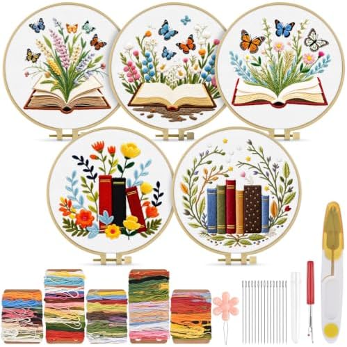 TINDTOP Embroidery Kit for Adult, Embroidery DIY Starter Kit by TINDTOP