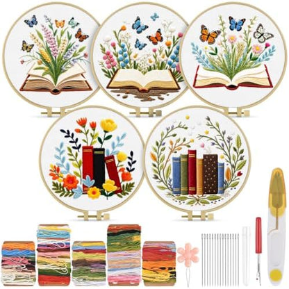 TINDTOP Embroidery Kit for Adult, Embroidery DIY Starter Kit by TINDTOP