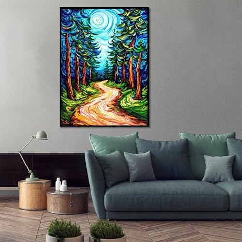 Tree Paint by Numbers Kit for Adults Plant Paint by Numbers, DIY Acrylic Watercolor Oil Painting Kits for Adults Beginners with Brushes, Hobbies for Women for Home Wall Decor, Gifts 12x16 in 7-48 - Image 2