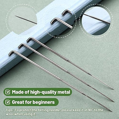Yizzvb Needle Felting Tools, 20 Pcs 4 Sizes Needle Felting Needles - Image 5