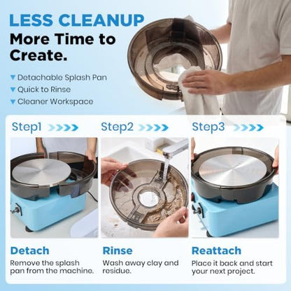 Sakerneo Pottery Wheel for Adults,11inch Professional Pottery Tool Kit - Image 4