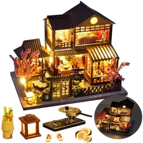 DIY Miniature House Kit Japanese Style Villa Wooden Puzzles by TOPBSFARNY