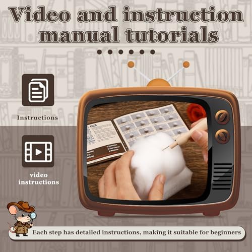 Mayboos Needle Felting Kit, Mouse Animal Needle Felting Beginner Kits - Image 3