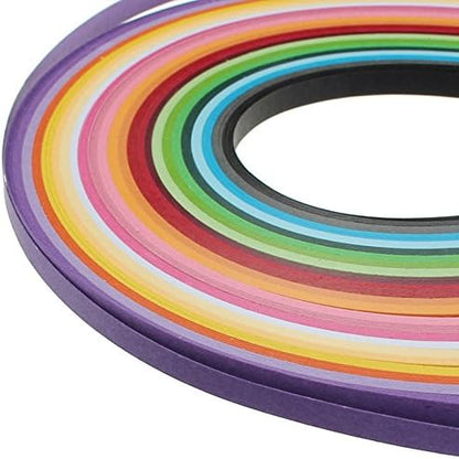 ODETOJOY Quilling Paper Strips 5mm 26 Colors 260 Strips Set DIY Origami Paper Quilling Art Length 39cm - Image 4