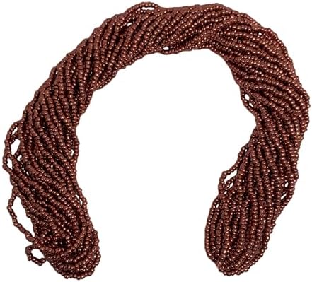11/0 Glass Seed Beads, 12 String Hanks, Small Craft Beads, 2 mm (Rose) by Unknown
