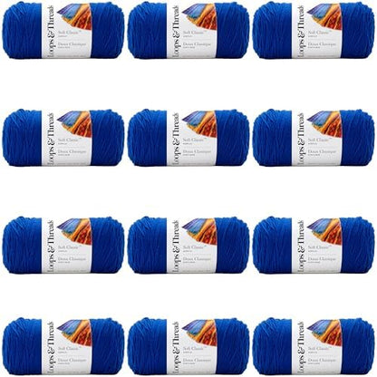 MICHAELS Bulk 12 Pack: Soft Classic™ Solid Yarn by Loops & Threads® - Image 2