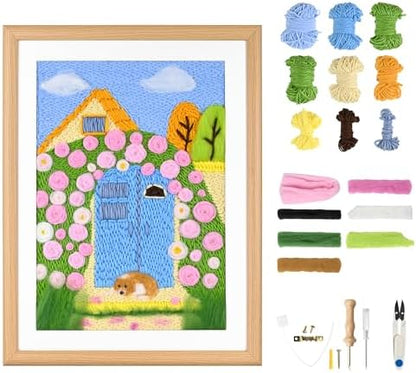 clberni Punch Needle Kit Adults Beginner, Punch Needlepoint Kits for Adults by punchneedlekitadult