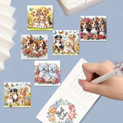 DDGYP 6-Pack Diamond Art Painting Greeting Card Kit - 5.9x11.81Inch - Image 4