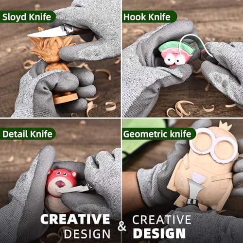 IMYMEE Wood Whittling Kit for Beginners-Complete Whittling Set with 4pcs Wood Carving Knives & 8pcs Basswood Wood Blocks-Perfect Wood Carving Kit Set-Includes Wood Carving Tools for Adults and Kids - Image 3