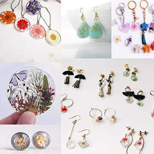 Suhome 73 Pack Resin Earring Mold Jewelry Silicone Resin Molds Making Kits Including Earring, Pendant, Bracelet, Necklace, Button Silicone Casting Molds for Beginners - Image 2