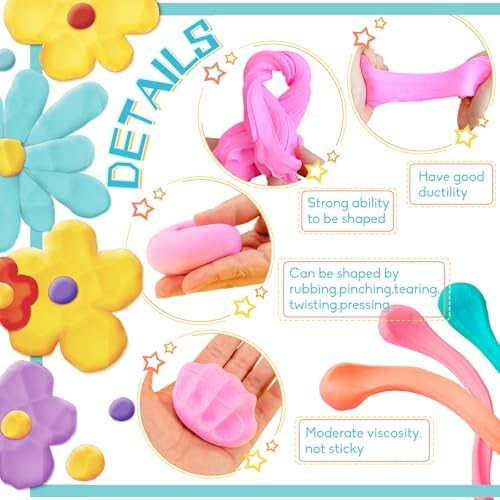 Air Dry Clay 36 Colors,Magic Clay Modeling Clay,DIY Molding Magic Clay - Image 3