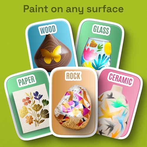 ARTISTRO Metallic Dual-Tip Acrylic Paint Marker Pens - Set of 5 - Image 4