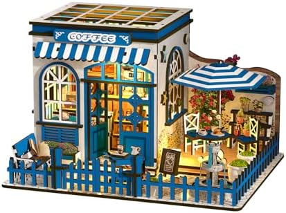 Book Nooks for Adults, DIY Miniature Dollhouse Book Nook Kit-Corner Bistro by 3DVASEBooknook