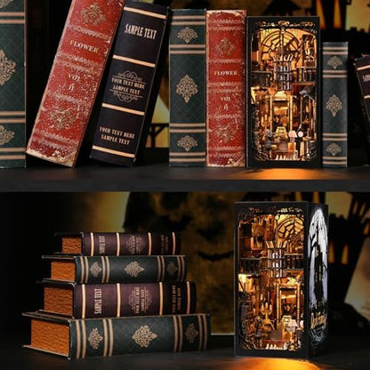 Book Nook Kit, Book Nook Kits for Adults DIY Booknook Model Build - Image 6