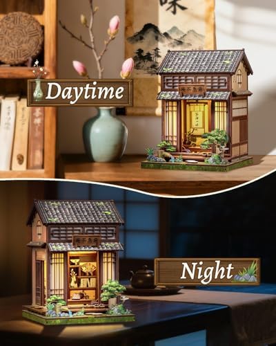 CUTEBEE Book Nook Kit - DIY Miniature House Japanese Tea House - Image 5