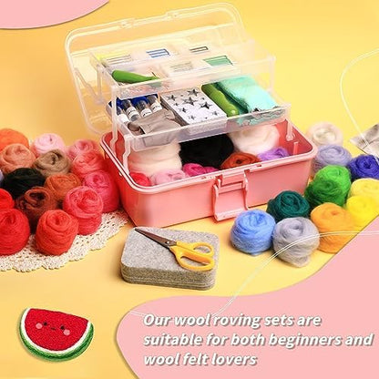 JUPEAN 221 Pcs Needle Felting Kits for Beginners Adults Wool Felting Kit - Image 3