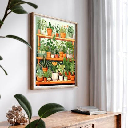 SKRYUIE Paint by Numbers Kits for Adults Botany, Acrylic Flower Oil Paint by Numbers for Adults Beginner Canvas with Brushes Paintwork Art Crafts for Home Decor 16x20 inch n16 - Image 3