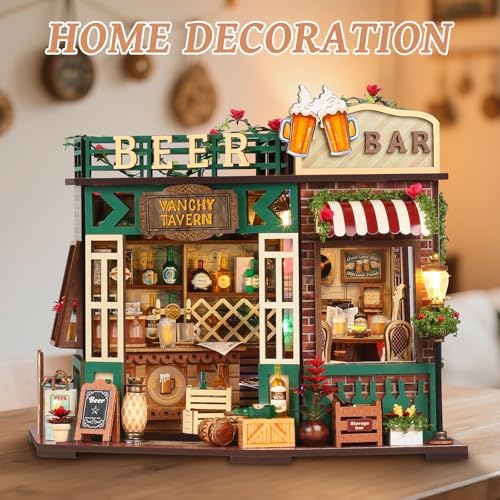 DIY Miniature House Kit, Mini House Building kit for Adults,Beer Bar - Image 6