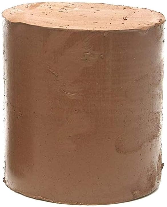 Natural Terracotta Pottery Clay for Craft Projects | Wheel Throwing, Hand Building, Sculpting Molding, No Baking Required, Self-Hardening, Beginners & Professional Artists (5 lbs) by Unknown
