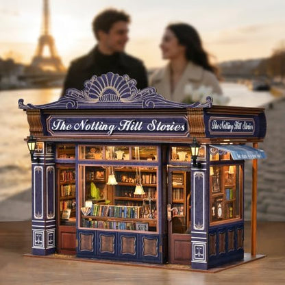TOYQI Book Nook Kit, DIY Miniature Dollhouse Kit for Adults and Teens - Image 6