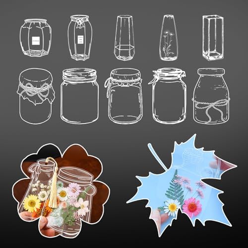 40Pcs Transparent Dried Flower Bookmarks, Dried Flower Bookmark Kit, Handmade DIY Bookmarks for Pressed Flowers, Thousand Flower Bookmark for Kids Women Men, Book Lovers by Artlaza