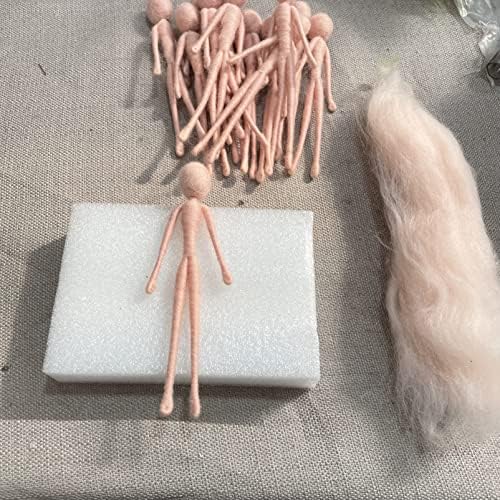 2 Piece Pre-Made Felt Body Frames 4 inch to Make Fairies, Mummies, Gnomes, Aliens Easier - Needle Felting Supplies - Image 5