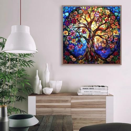VIGEGU Tree of Life Paint by Numbers Kit for Adults Beginner with Framed - Image 2