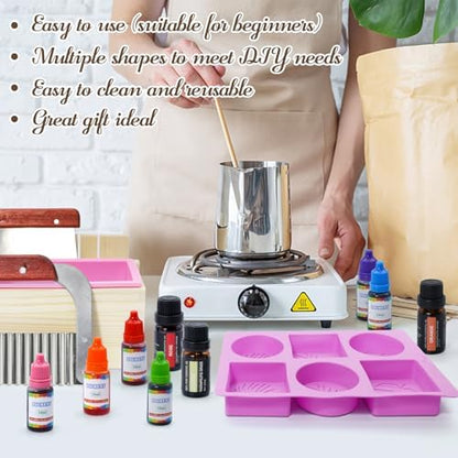 MuseLuxe Soap Making Kit for Adults, Melt & Pour DIY Set - Image 4