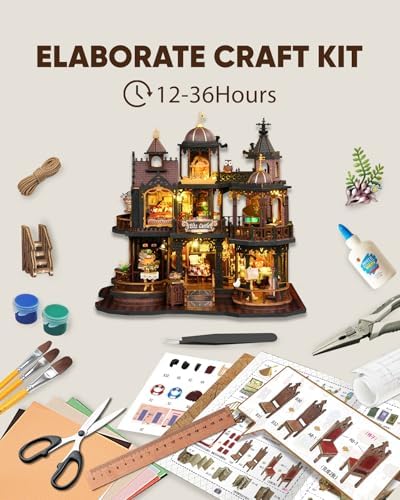 DIY Miniature House Kit Dollhouse Kit for Adults to Build Mini Magic House - Image 4