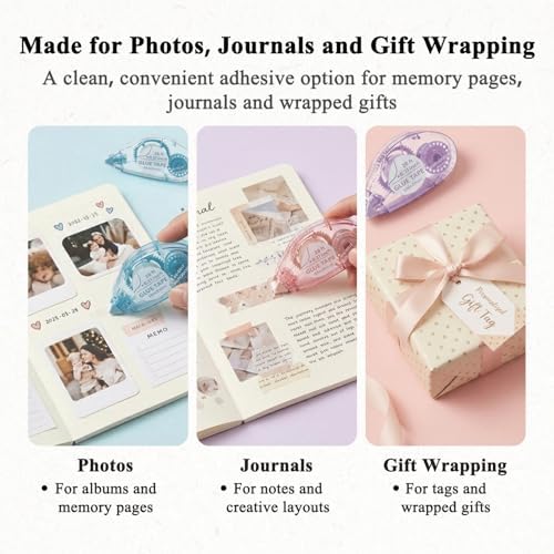 MARCADORUS Glue Tape Roller, Double-Sided Tape for Scrapbooking, 6 Pack - Image 7