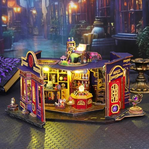 CUTEROOM Miniature House Kits for Adults, Mini Doll House Building Kit, DIY Craft Kits Creative Room Tiny House for Decoration-Energy Station - Image 2