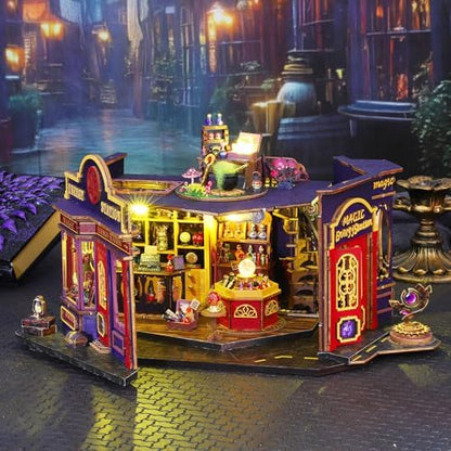 CUTEROOM Miniature House Kits for Adults, Mini Doll House Building Kit, DIY Craft Kits Creative Room Tiny House for Decoration-Energy Station - Image 2