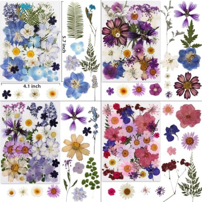 420 Pcs Dried Pressed Flowers for Resin,Bulk Natural Real Dried Flowers - Image 3