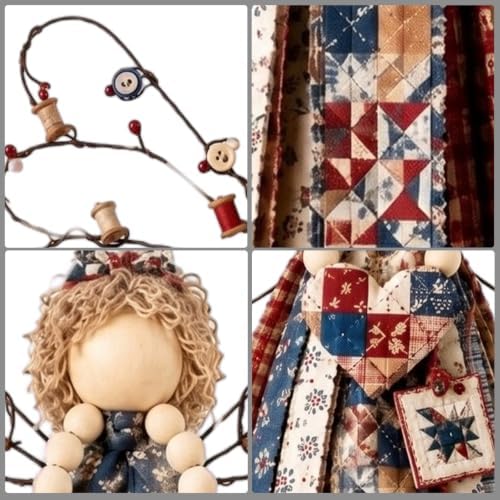 Fabric Angel Wall Hanging Kit, DIY Macrame Craft for Adults Beginners - Image 7