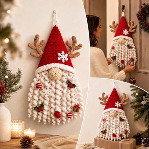 DIY Seasonal 3D Crochet Door Hanger Kit Collection, Halloween Handmade - Image 4