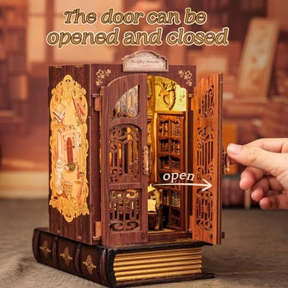 Book Nook Kit Bookshop Memories - 3D Wooden Puzzles with LED - Image 4