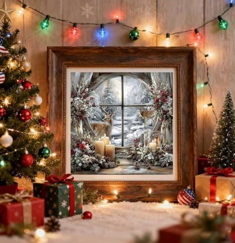 Xylogist Christmas Diamond Art Kits for Adults 14x14Inch - Image 2