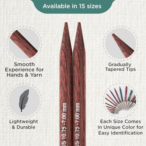 KnitPro Dreamz Interchangeable Circular Needles 4" (10cm) | US Size 10.75 (7mm) - Image 3