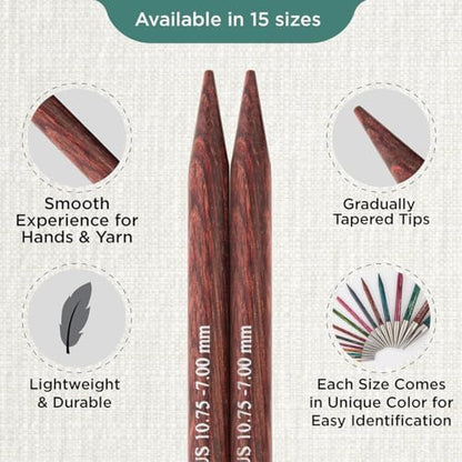 KnitPro Dreamz Interchangeable Circular Needles 4" (10cm) | US Size 10.75 (7mm) - Image 3