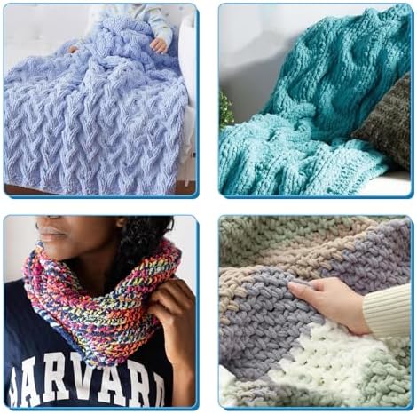 cenoz 30" Beechwood Chunky Blanket Knitting Loom Kit - Image 5