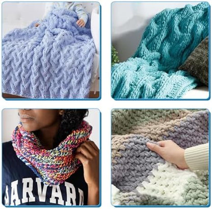 cenoz 30" Beechwood Chunky Blanket Knitting Loom Kit - Image 5