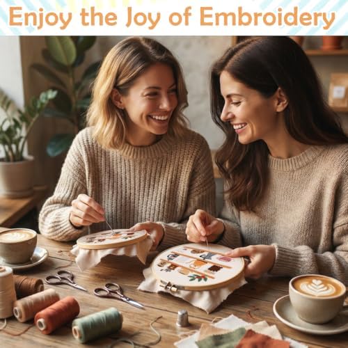 Nuberlic Coffee Bar Embroidery Kit for Beginners - Image 5