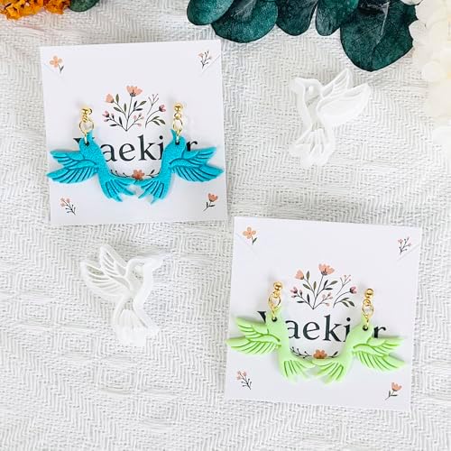 Xaekicr Hummingbird Polymer Clay Cutters for Earrings, 2PCS Clay Earring Cutters, Clay Tools and Molds for Jewelry DIY Making - Image 4